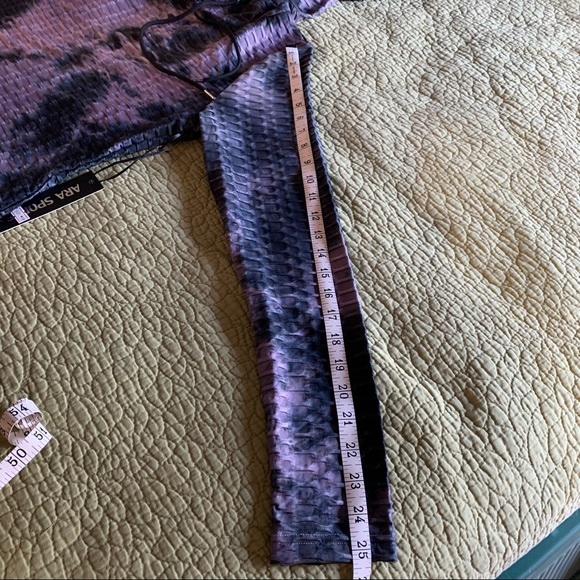 Ara Sports Waffle Weave Purple and Gray Yoga or Running Jacket Medium - Picture 7 of 11